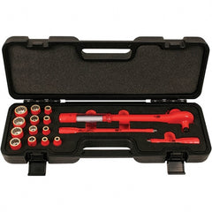 Wiha - 16 Piece Adjustable Torque Wrench & Socket Set - Benchmark Tooling