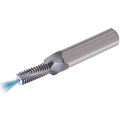 Vargus - M10x1.50 ISO, 8.2mm Cutting Diam, 3 Flute, Solid Carbide Helical Flute Thread Mill - Internal Thread, 20.25mm LOC, 73mm OAL, 12mm Shank Diam - Exact Industrial Supply