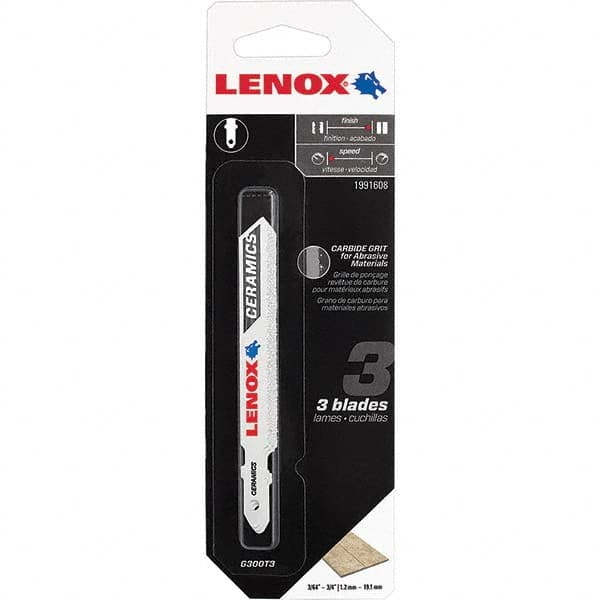 Lenox - Jig Saw Blades Blade Material: Bi-Metal Blade Length (Inch): 3-1/2 - Benchmark Tooling