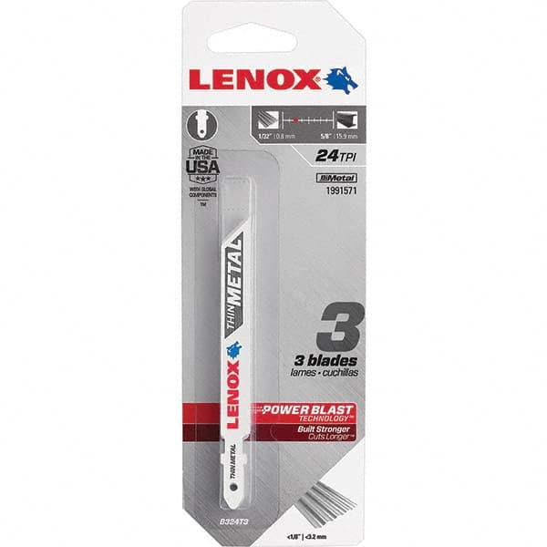 Lenox - Jig Saw Blades Blade Material: Bi-Metal Blade Length (Inch): 3-5/8 - Benchmark Tooling