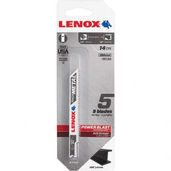 Lenox - Jig Saw Blades Blade Material: Bi-Metal Blade Length (Inch): 3-5/8 - Benchmark Tooling