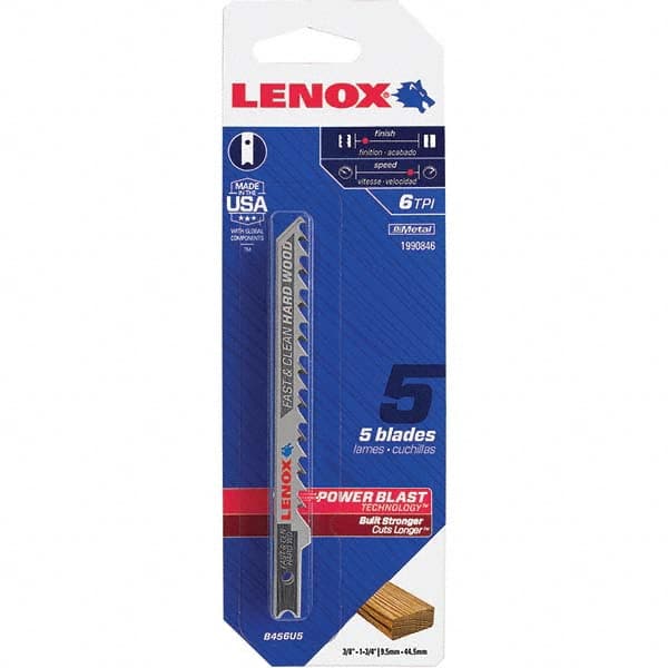 Lenox - Jig Saw Blades Blade Material: Bi-Metal Blade Length (Inch): 4 - Benchmark Tooling