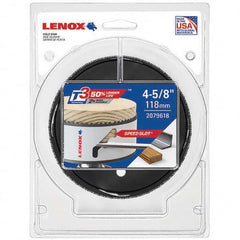 Lenox - Hole Saws Saw Diameter (mm): 1.50 Saw Diameter (Inch): 4-3/4 - Benchmark Tooling