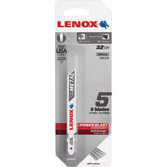 Lenox - Jig Saw Blades Blade Material: Bi-Metal Blade Length (Inch): 3-5/8 - Benchmark Tooling