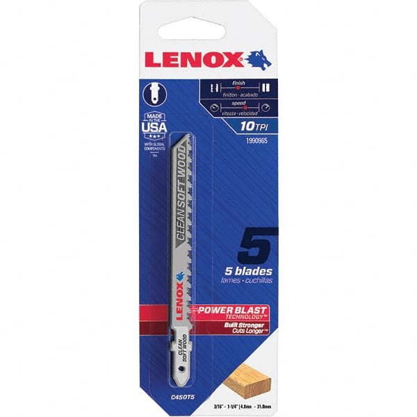 Lenox - Jig Saw Blades Blade Material: Bi-Metal Blade Length (Inch): 4 - Benchmark Tooling