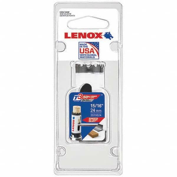 Lenox - Hole Saws Saw Diameter (mm): 1.50 Saw Diameter (Inch): 1-1/16 - Benchmark Tooling