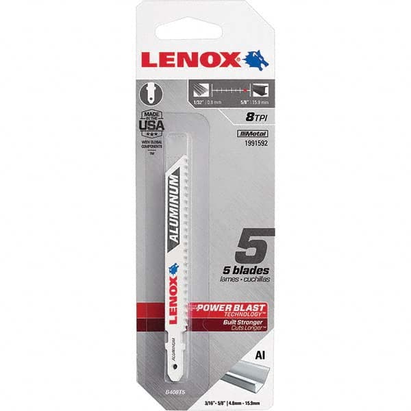 Lenox - Jig Saw Blades Blade Material: Bi-Metal Blade Length (Inch): 4 - Benchmark Tooling