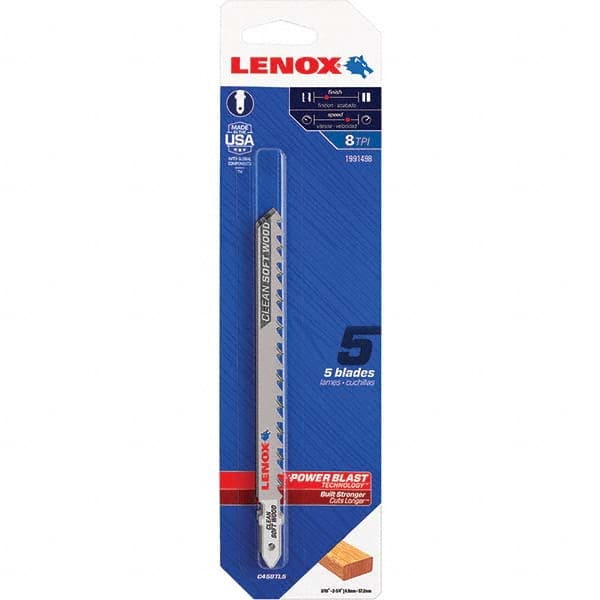 Lenox - Jig Saw Blades Blade Material: Bi-Metal Blade Length (Inch): 4-5/8 - Benchmark Tooling