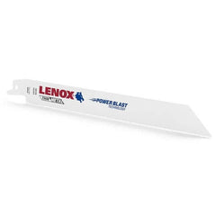 Lenox - Reciprocating Saw Blades Blade Material: Bi-Metal Blade Length (Inch): 8 - Benchmark Tooling