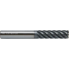 M.A. Ford - 3/8", 7 Flute, Single End, Solid Carbide, 0.03" Corner Radius End Mill - 4" OAL, 38° Helix, Right Hand Flute, 1-1/2" LOC, Right Hand Cut - Benchmark Tooling