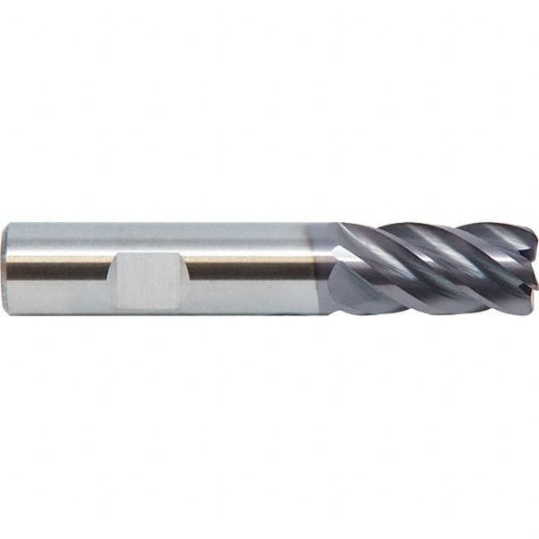 M.A. Ford - 5/8", 5 Flute, Single End, Solid Carbide, 0.015" Corner Radius End Mill - 3" OAL, 38° Helix, Right Hand Flute, 3/4" LOC, Right Hand Cut - Benchmark Tooling