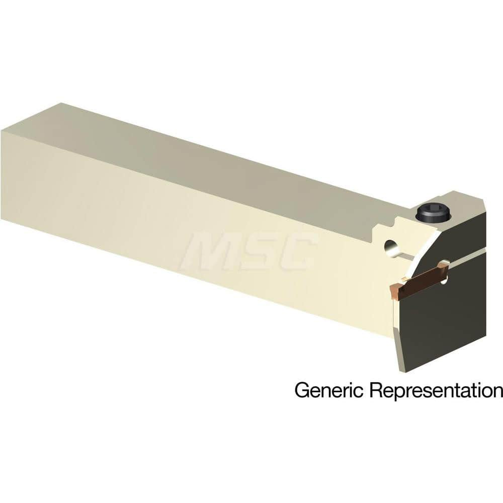 Indexable Cutoff Toolholder: 23 mm Max Depth of Cut, 46 mm Max Workpiece Dia, Left Hand 25 mm Shank Height, 25 mm Shank Width, Uses GCMN Inserts, Series GND