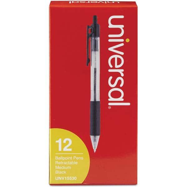 UNIVERSAL - Pens & Pencils Type: Comfort Grip Retractable Pen Color: Black - Benchmark Tooling