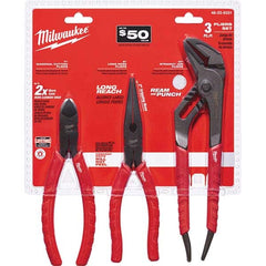 Milwaukee Tool - Plier Sets Set Type: Plier Set Number of Pieces: 3.000 - Benchmark Tooling