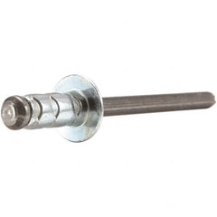 STANLEY Engineered Fastening - Size 6 Large Flange Head Aluminum Multi Grip Blind Rivet - Benchmark Tooling