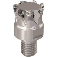 Seco - 31.5mm Cut Diam, 0.8mm Max Depth, M20 Modular Connection Indexable High-Feed End Mill - Screw Holding Method, LP..06 Insert, R217.21 Toolholder, Through Coolant - Benchmark Tooling