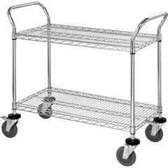 Utility Cart: Stainless Steel, Silver