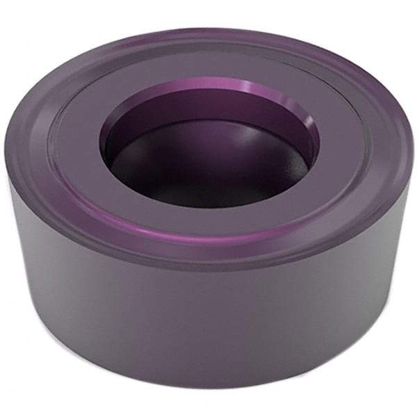 Seco - RCMT0803 F1 Grade TH1000 Carbide Turning Insert - TiAlSiN Finish, Round, 1/8" Thick - Benchmark Tooling