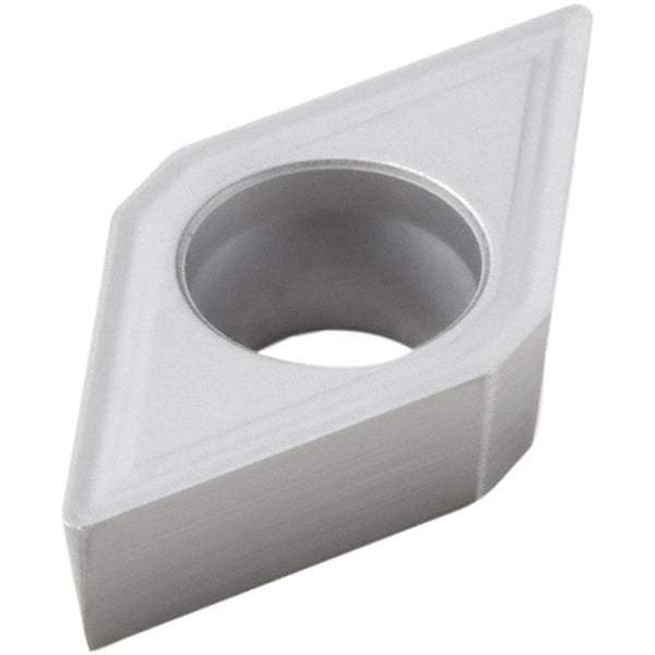 Seco - DCGT32.51 M3 Grade HX Carbide Turning Insert - Uncoated, 55° Diamond, 3/8" Inscr Circle, 0.016" Corner Radius - Benchmark Tooling