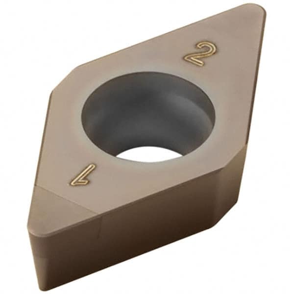 Seco - DCGW32.52S Grade CH0550 PCBN Turning Insert - TiAlN/TiAlCrN Finish, 55° Diamond, 3/8" Inscr Circle, 0.031496" Corner Radius - Benchmark Tooling