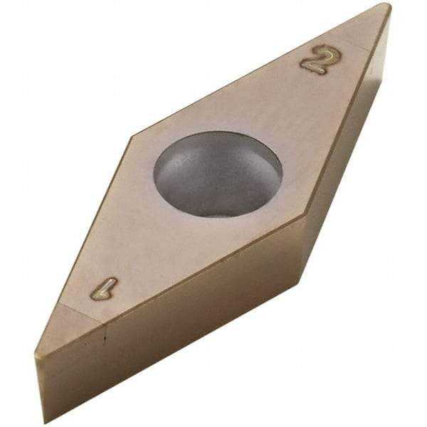 Seco - VBGW331S Grade CH0550 PCBN Turning Insert - TiAlN/TiAlCrN Finish, 35° Diamond, 3/8" Inscr Circle, 0.0157" Corner Radius - Benchmark Tooling