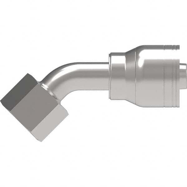 Eaton - Hydraulic Hose Fittings & Couplings Type: Female ORS Swivel, 45 Degree Elbow Hose Diameter: 1 (Inch) - Benchmark Tooling