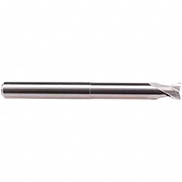 Emuge - 10mm Diam, 8mm LOC, 2 Flute Solid Carbide Roughing & Finishing End Mill - Uncoated, 100mm OAL, 10mm Shank Diam, Cylindrical Shank, 30° Helix, Long Length - Benchmark Tooling