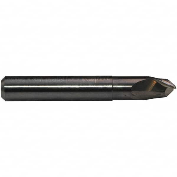 Emuge - 1/4", 2 Flute, Single End, Solid Carbide, 0.0234" Corner Radius End Mill - 2-1/4" OAL, 30° Helix, Right Hand Flute, 1/4" LOC, Right Hand Cut, 3/4" Extended Reach - Benchmark Tooling