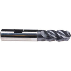 Emuge - 14mm Diam, 26mm LOC, 4 Flute Solid Carbide Ball End Mill - TiAlN Finish, Single End, 83mm OAL, 14mm Shank Diam, Ball Flute - Benchmark Tooling