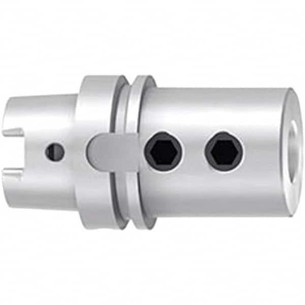 Emuge - HSK80A Outside Taper, 32mm Hole Diam, Straight Shank Adapter - 110mm Projection - Exact Industrial Supply