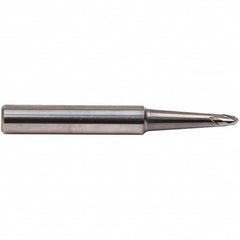 Emuge - 3° Taper Angle per Side, 4mm LOC, Solid Carbide 2 Flute Tapered Ball End Mill - AlCr Finish, 63mm OAL, 8mm Shank Diam, Spiral Flute, 30° Helix - Benchmark Tooling