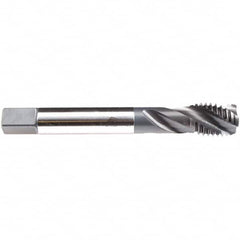 Emuge - M24x3.00 M 3 Flute 6H Modified Bottoming Spiral Flute Tap - High Speed Steel, NE2 Finish, 160mm OAL, Right Hand Flute, Right Hand Thread, Series C4933200 - Benchmark Tooling