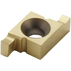 Seco - 2.1510NR Grade CP30, 2.15mm Cutting Width Carbide Grooving Insert - 2.15mm Max Depth of Cut, Neutral, TiN/TiCN Finish - Benchmark Tooling