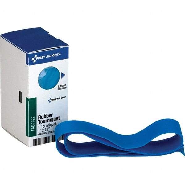 PRO-SAFE - 1-5/16" Long x 1-7/8" Wide, General Purpose Wound Care - Blue, Rubber Bandage - Benchmark Tooling