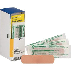 PRO-SAFE - 1-1/2" Long x 1-7/8" Wide, General Purpose Wound Care - White, Plastic Bandage - Benchmark Tooling