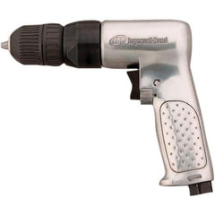 Ingersoll-Rand - 3/8" Reversible Keyless Chuck - Pistol Grip Handle, 2,000 RPM, 0.5 hp, 90 psi - Benchmark Tooling