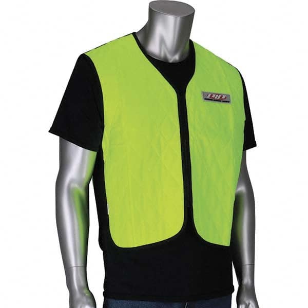 PIP - Size L, High Visibility Yellow Cooling Vest - Exact Industrial Supply