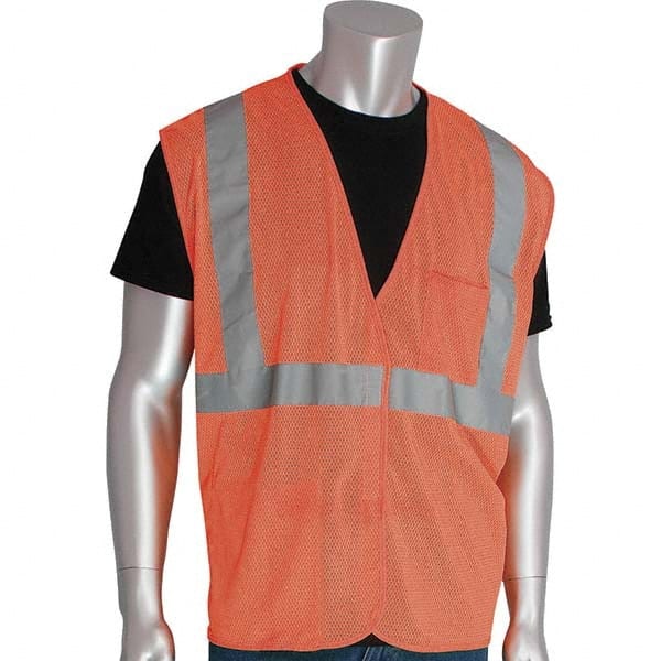 PIP - Size 5XL Orange Mesh General Purpose High Visibility Vest - Exact Industrial Supply