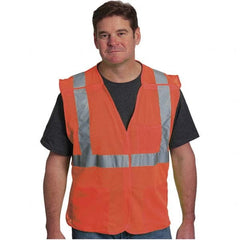 PIP - Size 3XL Orange Mesh Breakaway High Visibility Vest - Exact Industrial Supply