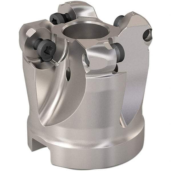 Seco - 28mm Cut Diam, 6mm Max Depth, 16mm Arbor Hole, 4 Inserts, RP..1204 Insert Style, Indexable Copy Face Mill - R220.29 Cutter Style, 14,000 Max RPM, 40mm High, Through Coolant, Series R220.29 - Benchmark Tooling