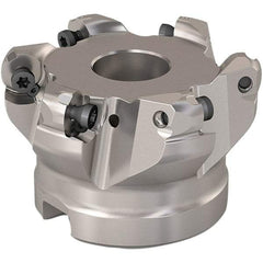 Seco - 51mm Cut Diam, 6mm Max Depth, 22mm Arbor Hole, 6 Inserts, RP..1204 Insert Style, Indexable Copy Face Mill - R220.29 Cutter Style, 11,200 Max RPM, 40mm High, Through Coolant, Series R220.29 - Benchmark Tooling