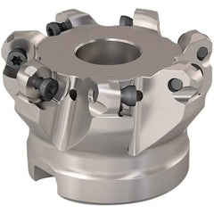 Seco - 51mm Cut Diam, 6mm Max Depth, 22mm Arbor Hole, 7 Inserts, RP..1204 Insert Style, Indexable Copy Face Mill - R220.29 Cutter Style, 11,200 Max RPM, 40mm High, Through Coolant, Series R220.29 - Benchmark Tooling