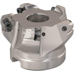 Seco - 51mm Cut Diam, 6mm Max Depth, 22mm Arbor Hole, 5 Inserts, RP..1204 Insert Style, Indexable Copy Face Mill - R220.29 Cutter Style, 11,200 Max RPM, 40mm High, Through Coolant, Series R220.29 - Benchmark Tooling
