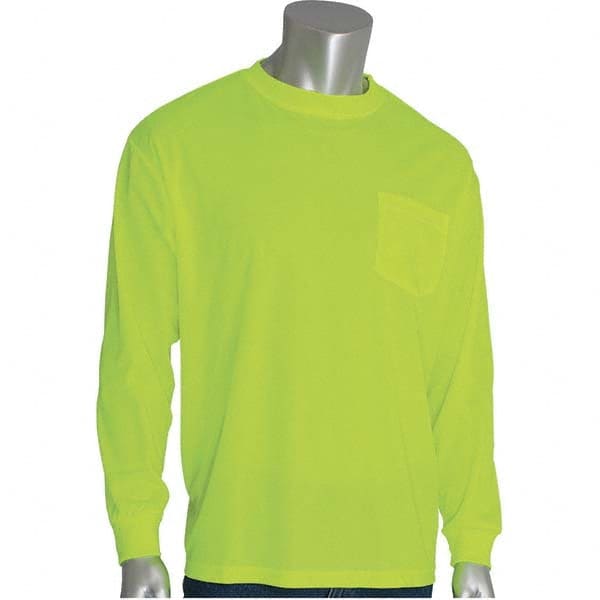 PIP - Size M Hi-Vis Yellow High Visibility Long Sleeve T-Shirt - Benchmark Tooling