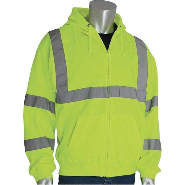 PIP - Size XL Hi-Vis Yellow High Visibility Long Sleeve Sweatshirt - Benchmark Tooling