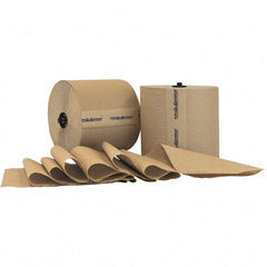 PRO-SOURCE - Hard Roll of 1 Ply Natural Paper Towels - 7-7/8" Wide, 800' Roll Length - Benchmark Tooling