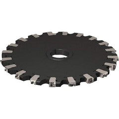 Seco - Arbor Hole Connection, 17/32" Cutting Width, 121.04mm Depth of Cut, 315mm Cutter Diam, 50mm Hole Diam, 10 Tooth Indexable Slotting Cutter - R335.25 Toolholder, XNHQ 1407 Insert, Neutral Cutting Direction - Benchmark Tooling