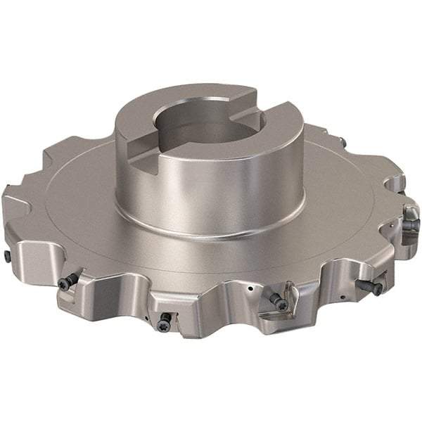 Seco - Shell Mount Connection, 0.787" Cutting Width, 44.31mm Depth of Cut, 160mm Cutter Diam, 40mm Hole Diam, 6 Tooth Indexable Slotting Cutter - R335.25 Toolholder, XNHQ 12 Insert, Right Hand Cutting Direction - Benchmark Tooling