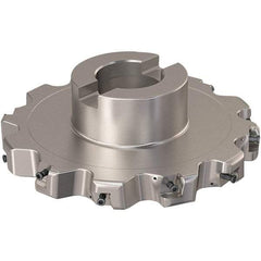 Seco - Shell Mount Connection, 0.787" Cutting Width, 44.31mm Depth of Cut, 160mm Cutter Diam, 40mm Hole Diam, 6 Tooth Indexable Slotting Cutter - R335.25 Toolholder, XNHQ 12 Insert, Right Hand Cutting Direction - Benchmark Tooling