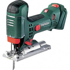 Metabo - 18 Volt, 550 to 2,800 SPM, 13/16" Stroke Length, Lithium-Ion Cordless Jigsaw - 45° Cutting Angle, Series 18V LiHD - Benchmark Tooling